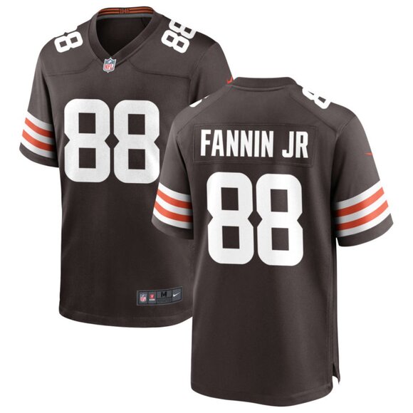 Mens Youths Kids Womens Harold Fannin Jr Brown Stitched Jersey